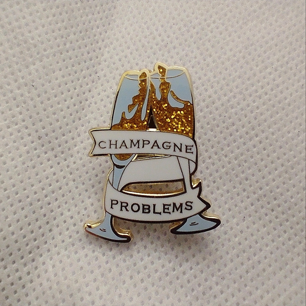 🧁 3/$30 Champagne Problems Taylor Swift Enamel Pin NEW